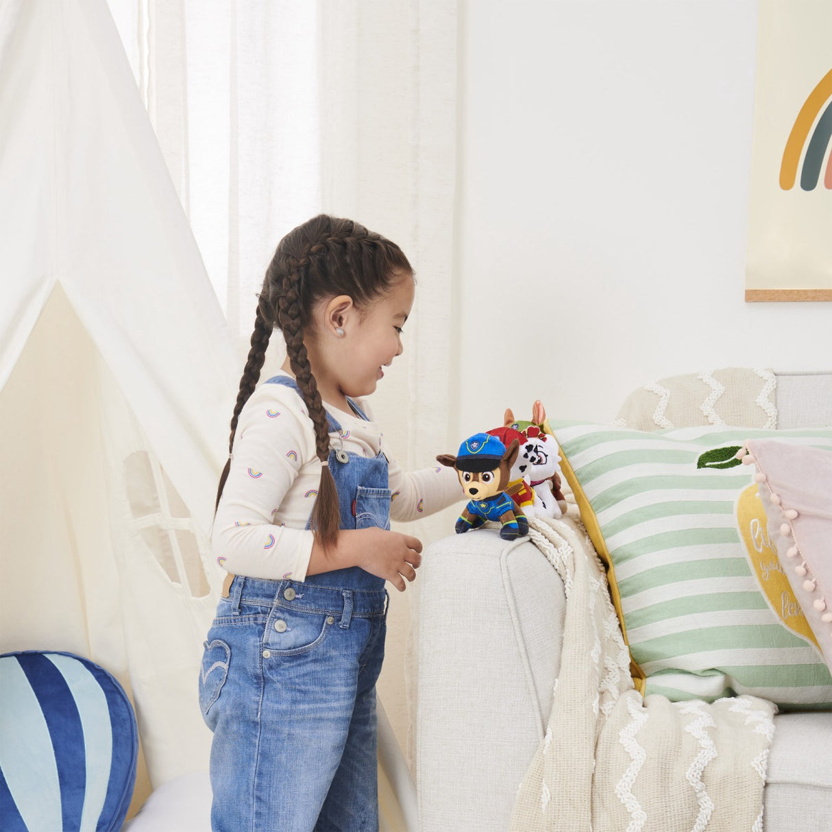 Paw Patrol Plush Mini Bamse 10 cm - Marshall