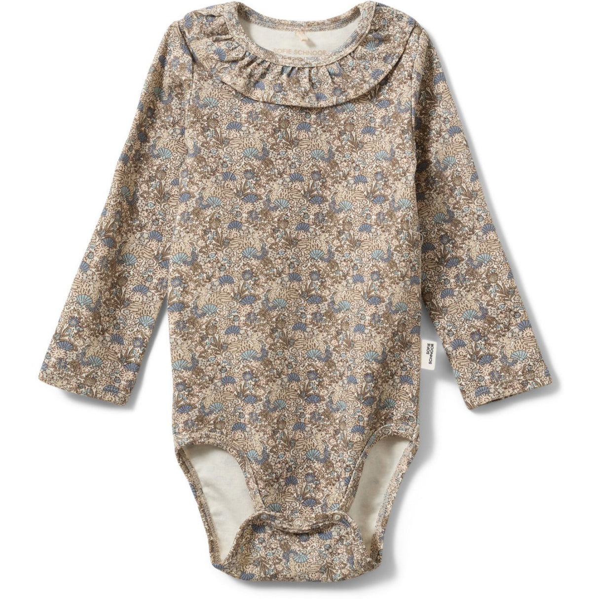 Sofie Schnoor Blue Aop Dictekb Bodystocking