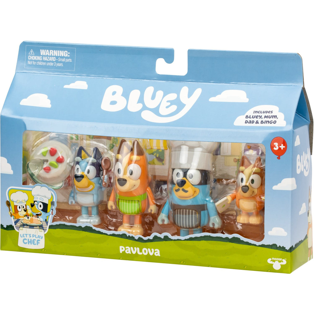 Bluey Figur 4-Pakke Dessert Time Pavlova
