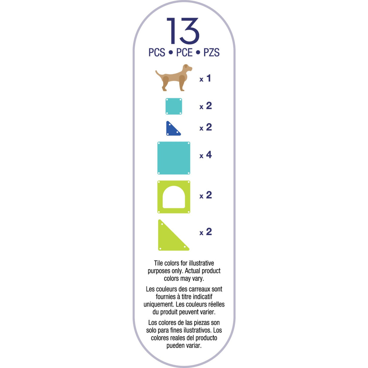 Magna-Tiles® Dog House 13 Pcs