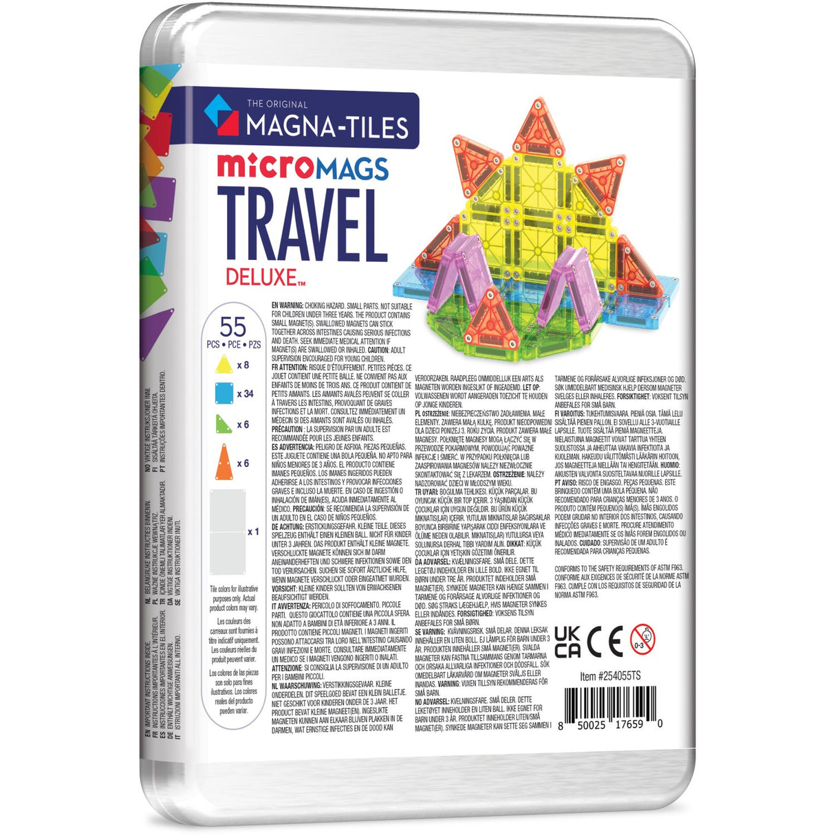 Magna-Tiles® Deluxe Travel Sett 55 Pcs(CDU)