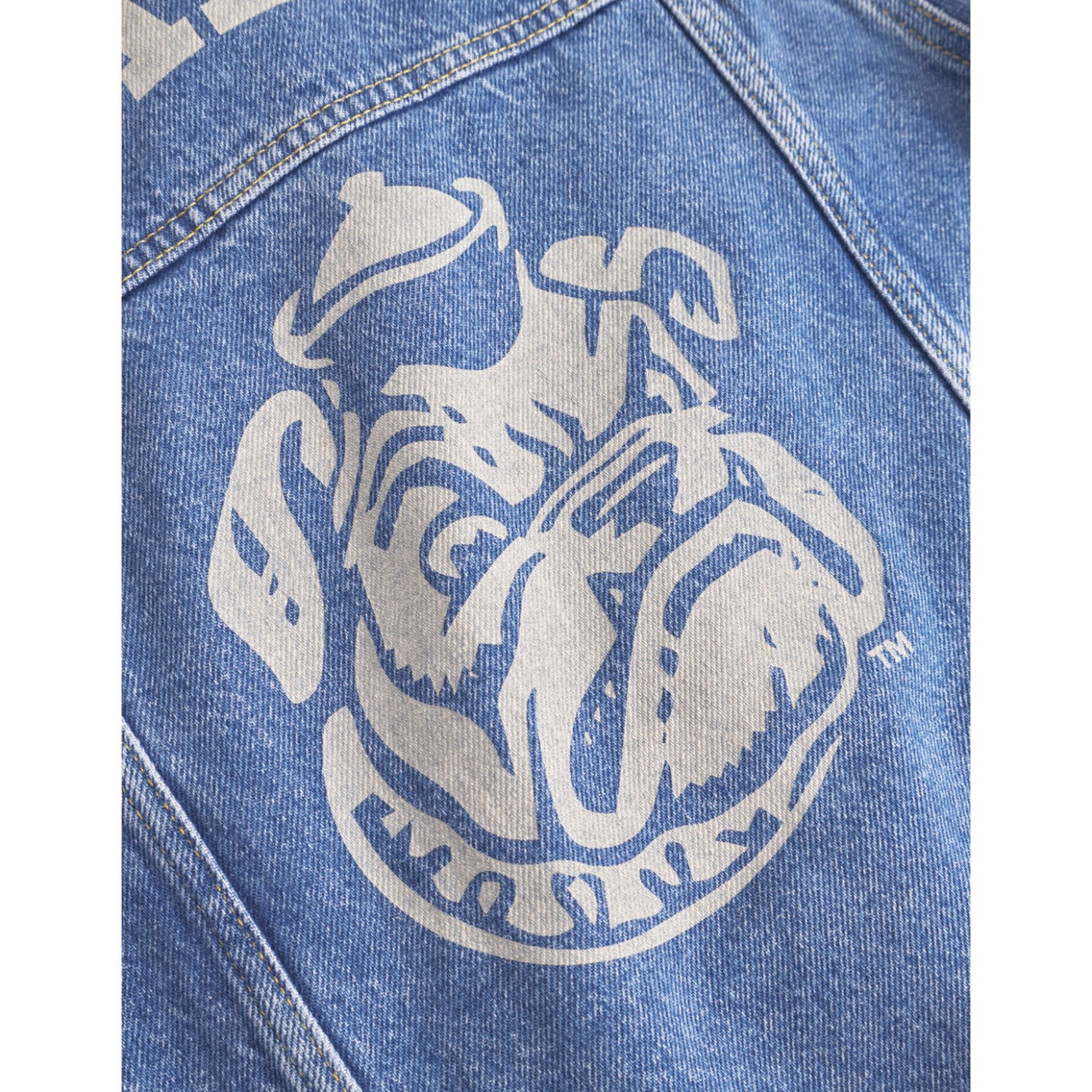 Les Deux Kids Medium Indigo Wash Rally Yale Bulldog Denim Jakke KIDS
