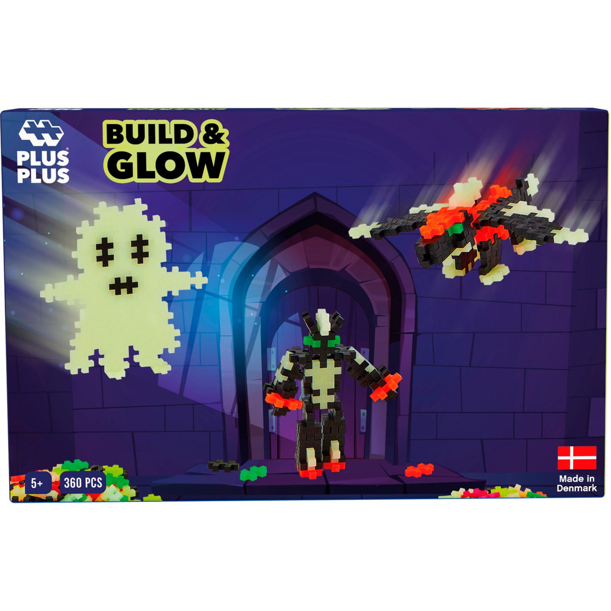 Plus-Plus Build Og Glow - Glow In The Dark / 360 Pcs