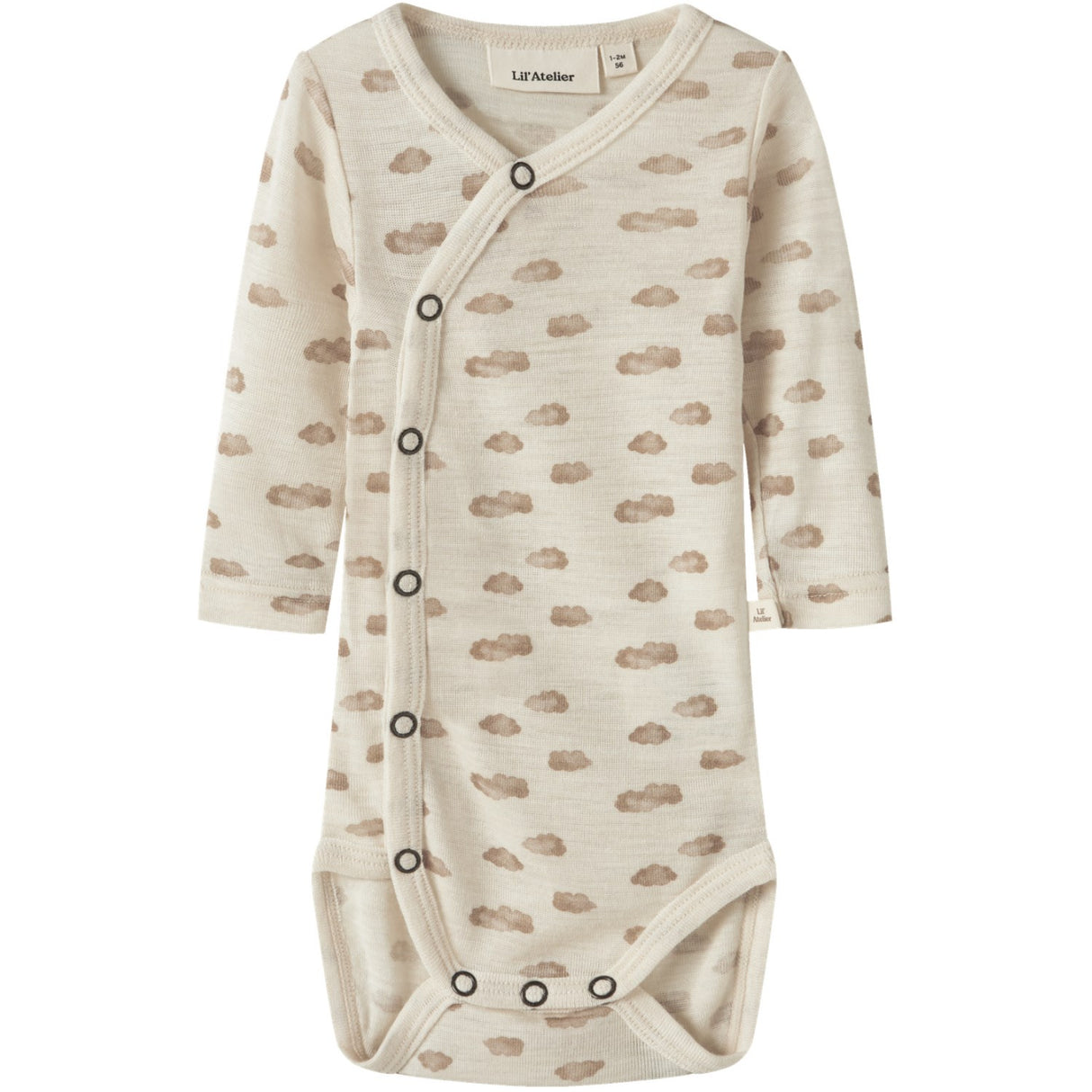 Lil'Atelier Turtledove Cloud Nbnnalu Wo/Mo Ls Slim Omslags Body Lil