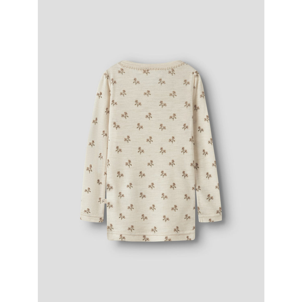 Lil'Atelier Turtledove Flower Nmfnalu Wo/Mo Ls Slim Topp Lil