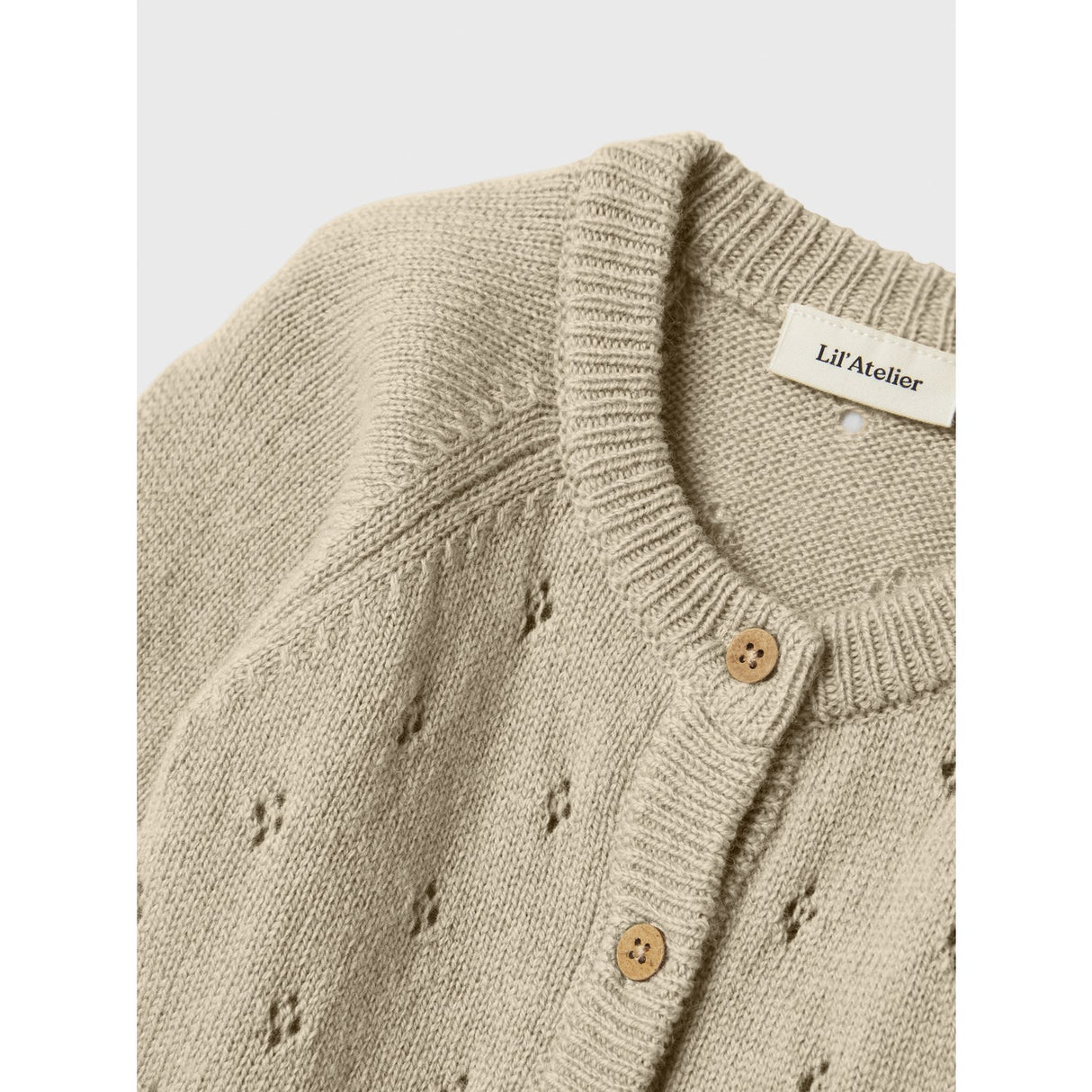 Lil'Atelier Safari Melange Nbnnalio Ull Strikk Drakt Lil