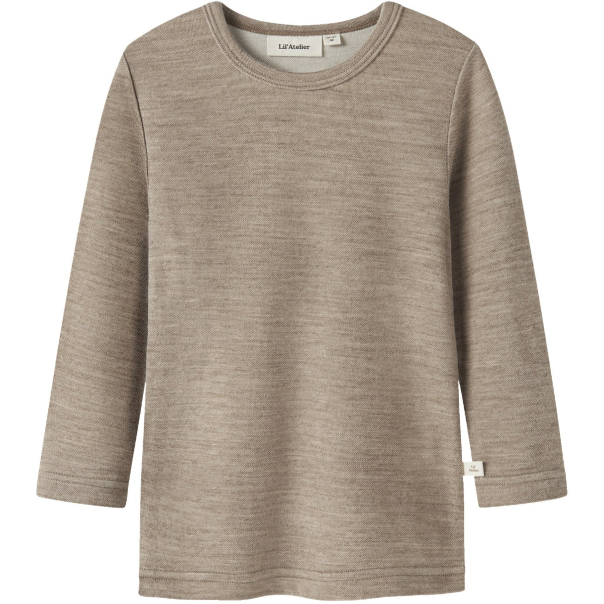 Lil'Atelier Sepia Tint Melange Nmnnilo Wo/Mo Ls Slim Topp Lil