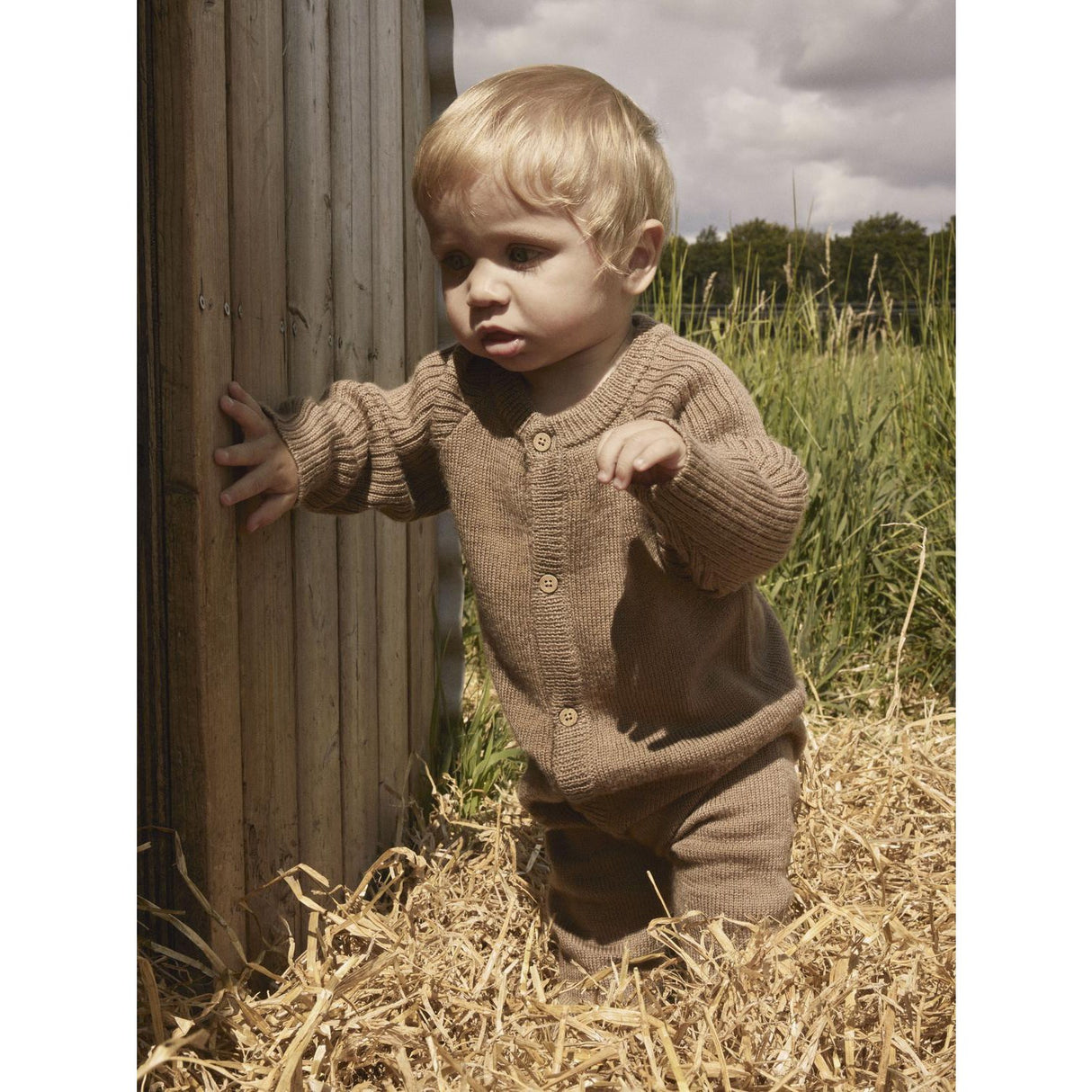 Lil'Atelier Sepia Tint Nbmnomo Noa Ull Ls Strikk Drakt Lil