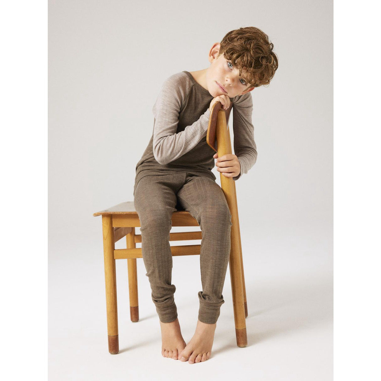 Name It Morel Nkmwang Ull Needle Longjohn Solid
