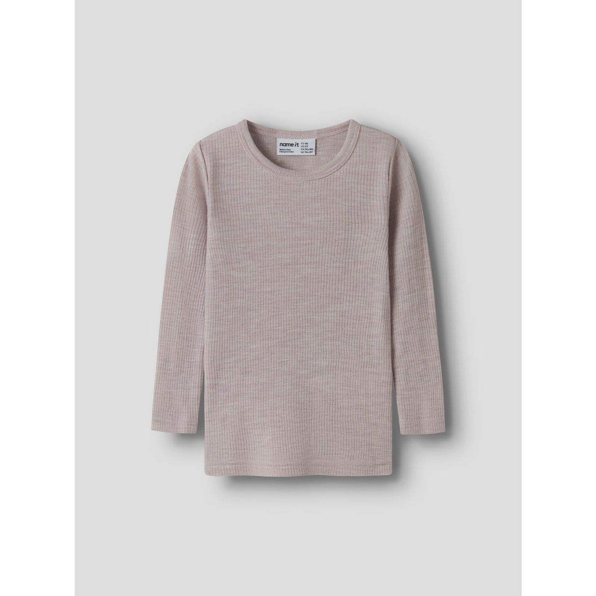 Name It Violet Ice Nmnwax Ull Rib Ls Topp Noos
