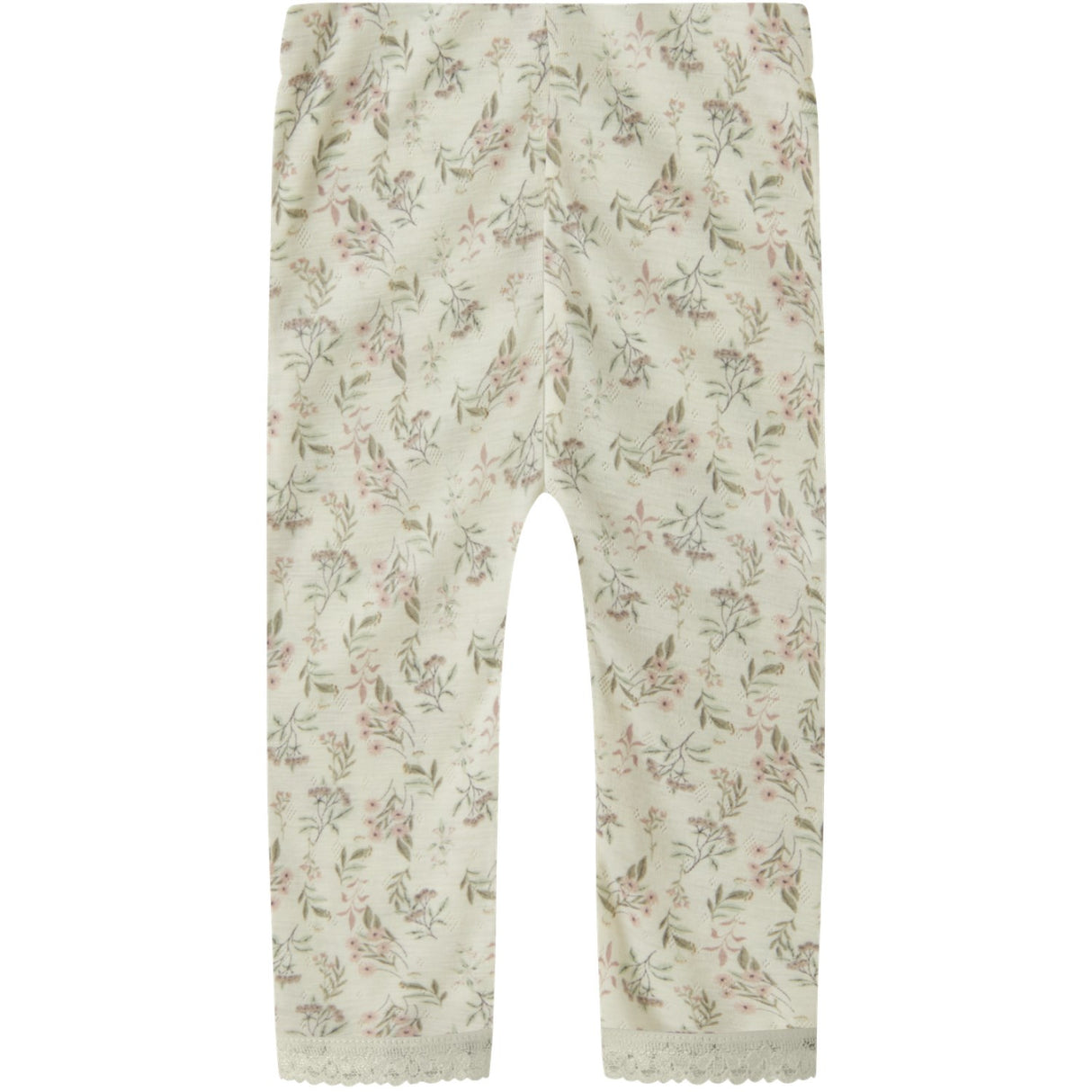 Name It Snow White Flowers And Leafs Nbfwang Ull Needle Leggings Noos