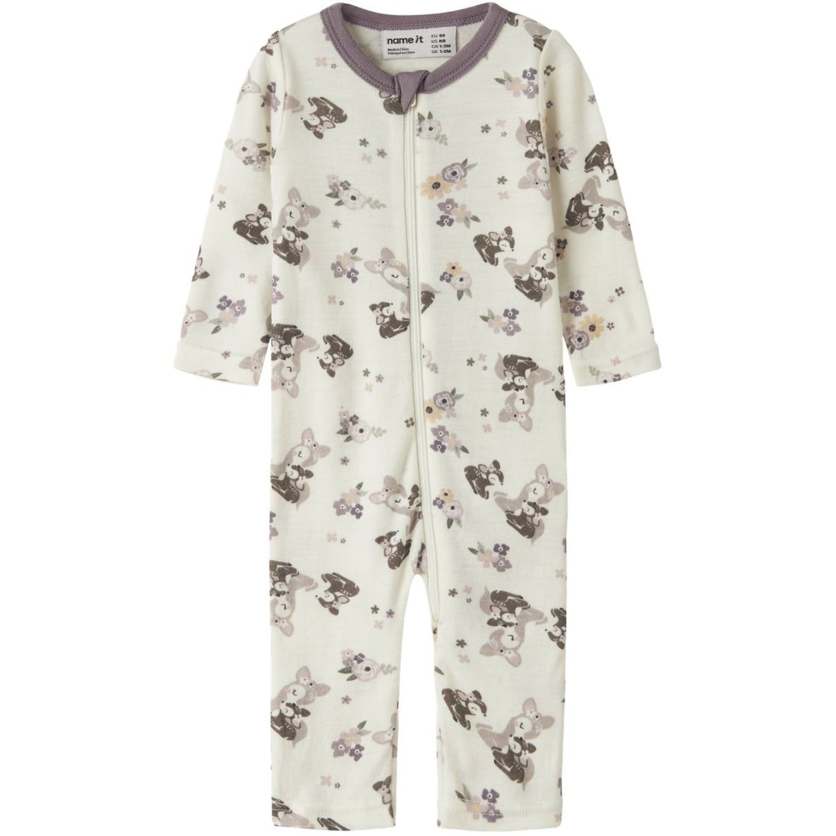 Name It Snow White Bambi + Flowers Nbfwillit Ull Ls Drakt