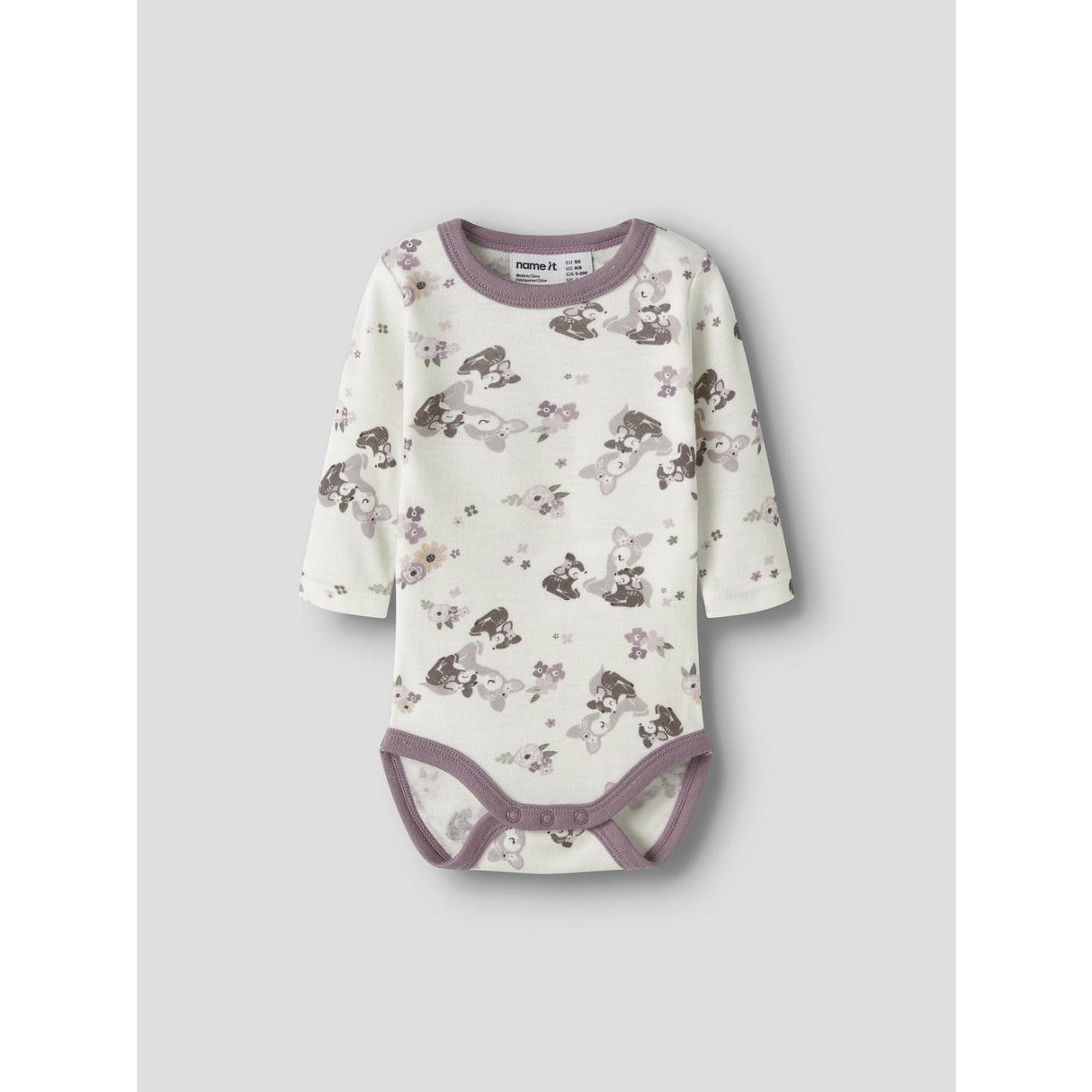 Name It Snow White Bambi + Flowers Nbfwillit Ull Ls Body