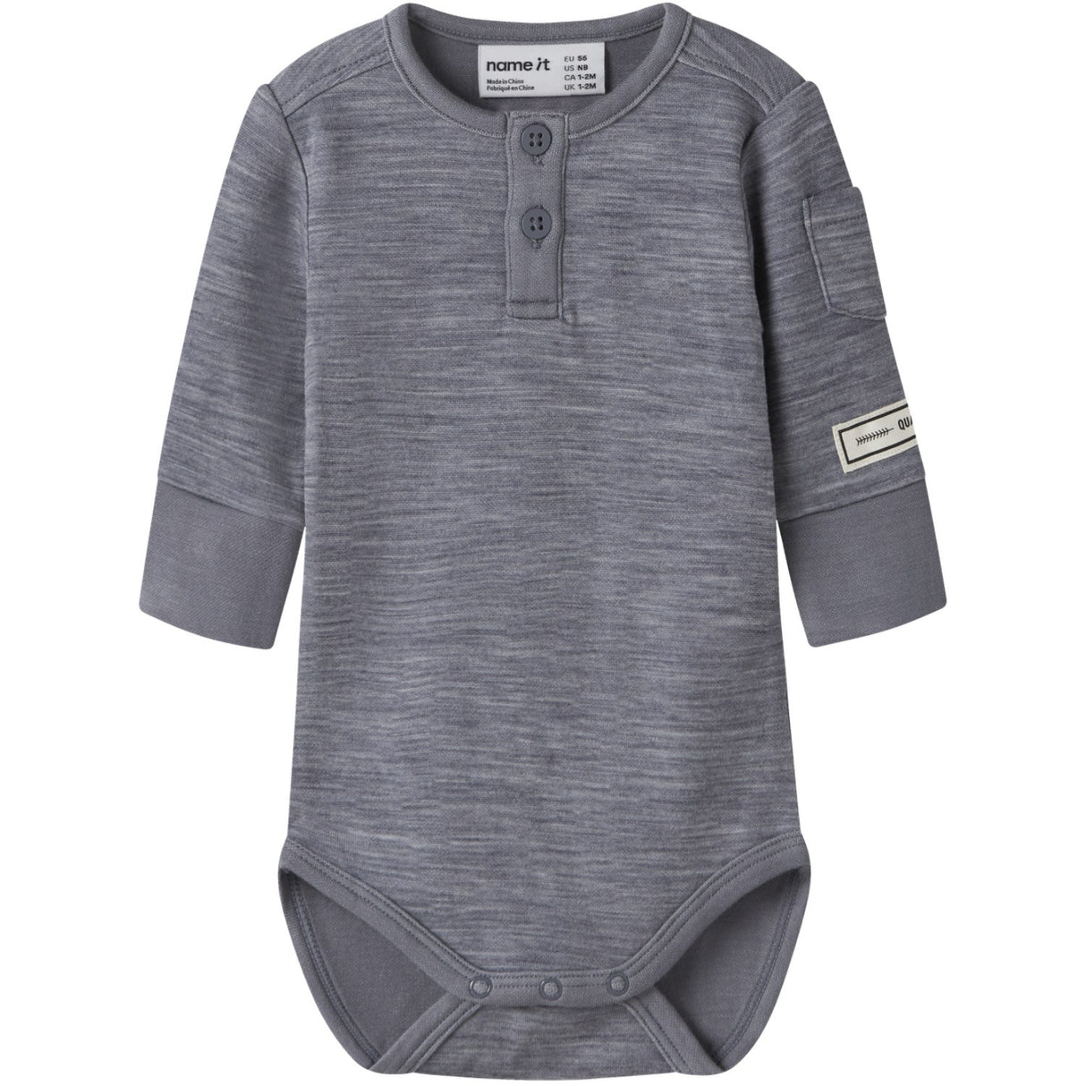 Name It Folkstone Gray Nbmwyla Wo/Vi Ls Body