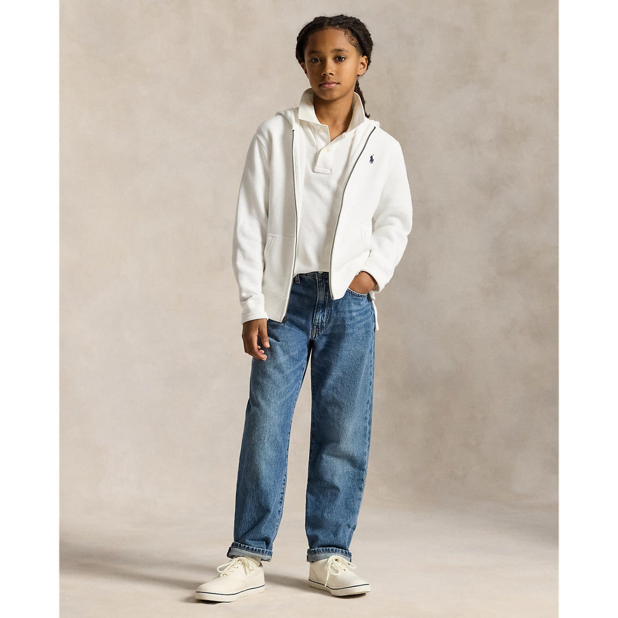 Polo Ralph Lauren White/C7949 Collegegenser