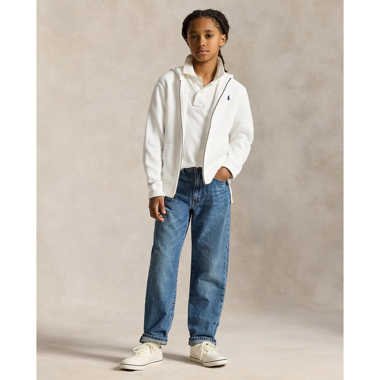 Polo Ralph Lauren White/C7949 Collegegenser