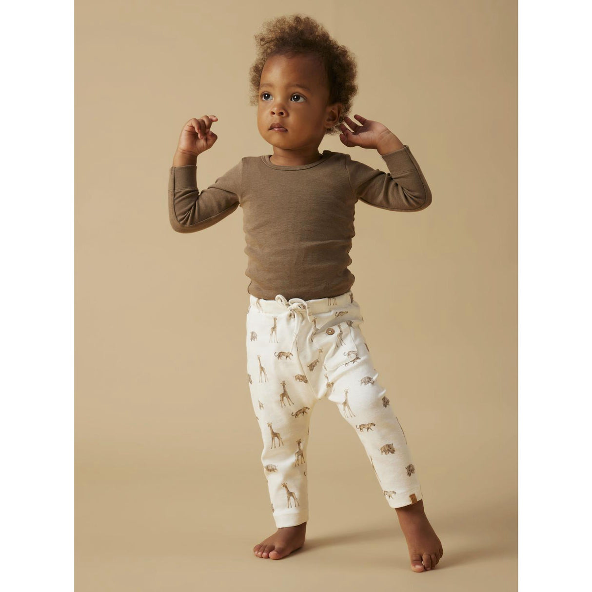Lil'Atelier Coconut Milk Animals African Nbmgayo Elo Loose Bukser Lil Noos