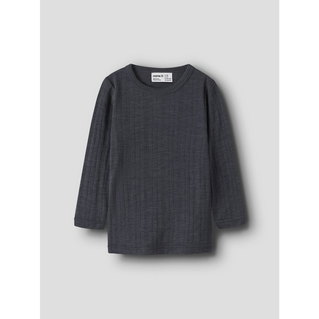 Name It Ombre Blue Wang Ull Needle Bluse Solid Noos