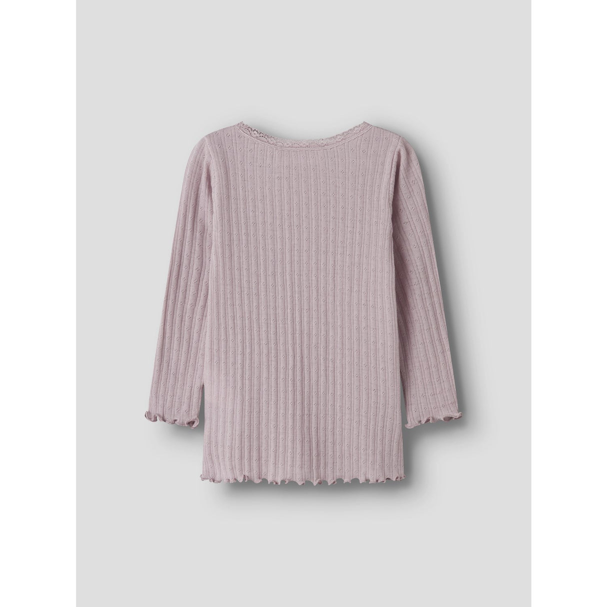 Name It Violet Ice Nmfwossa Wo/Si Rib Ls Topp