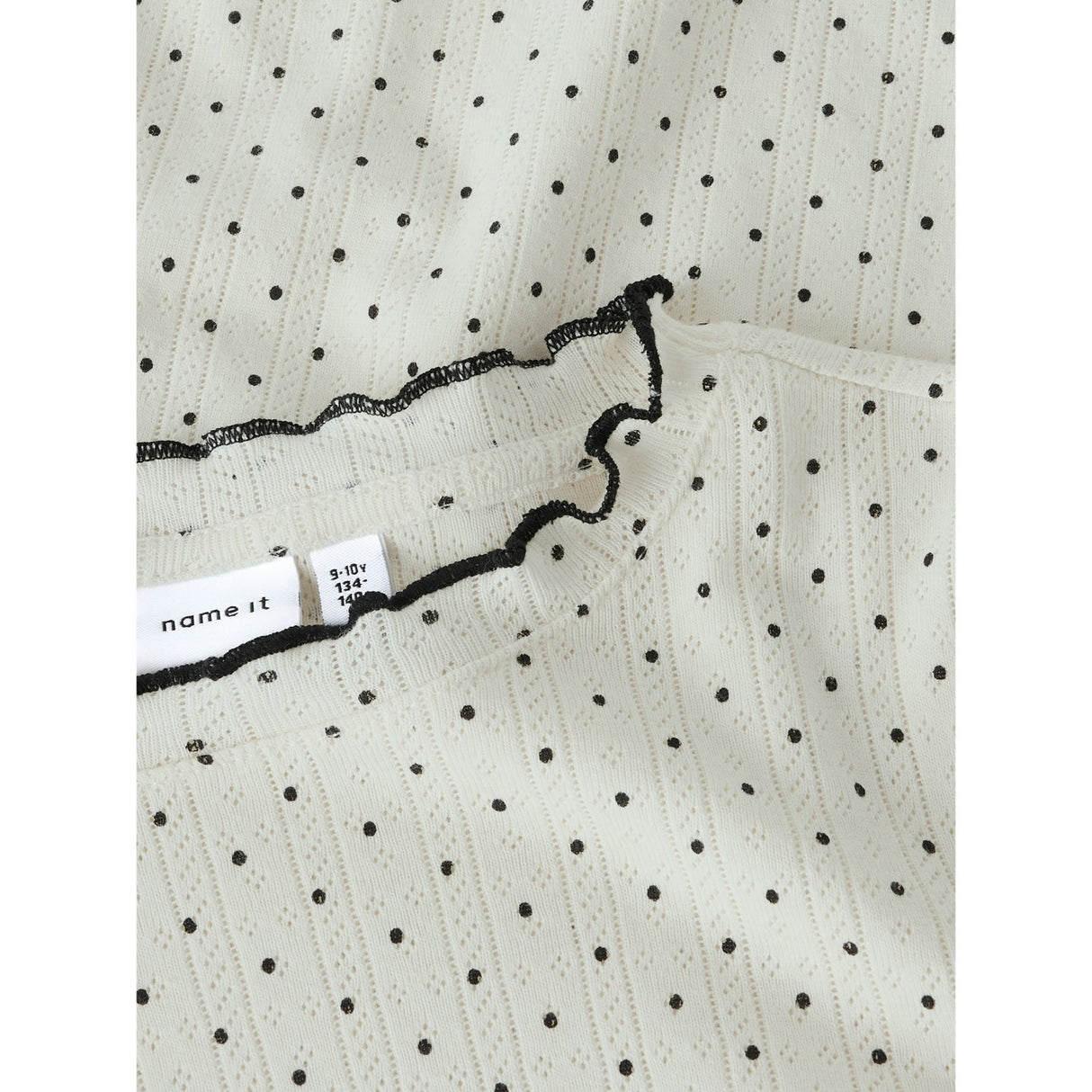 Name It Cloud Dancer Nkftania Ls Slim Topp