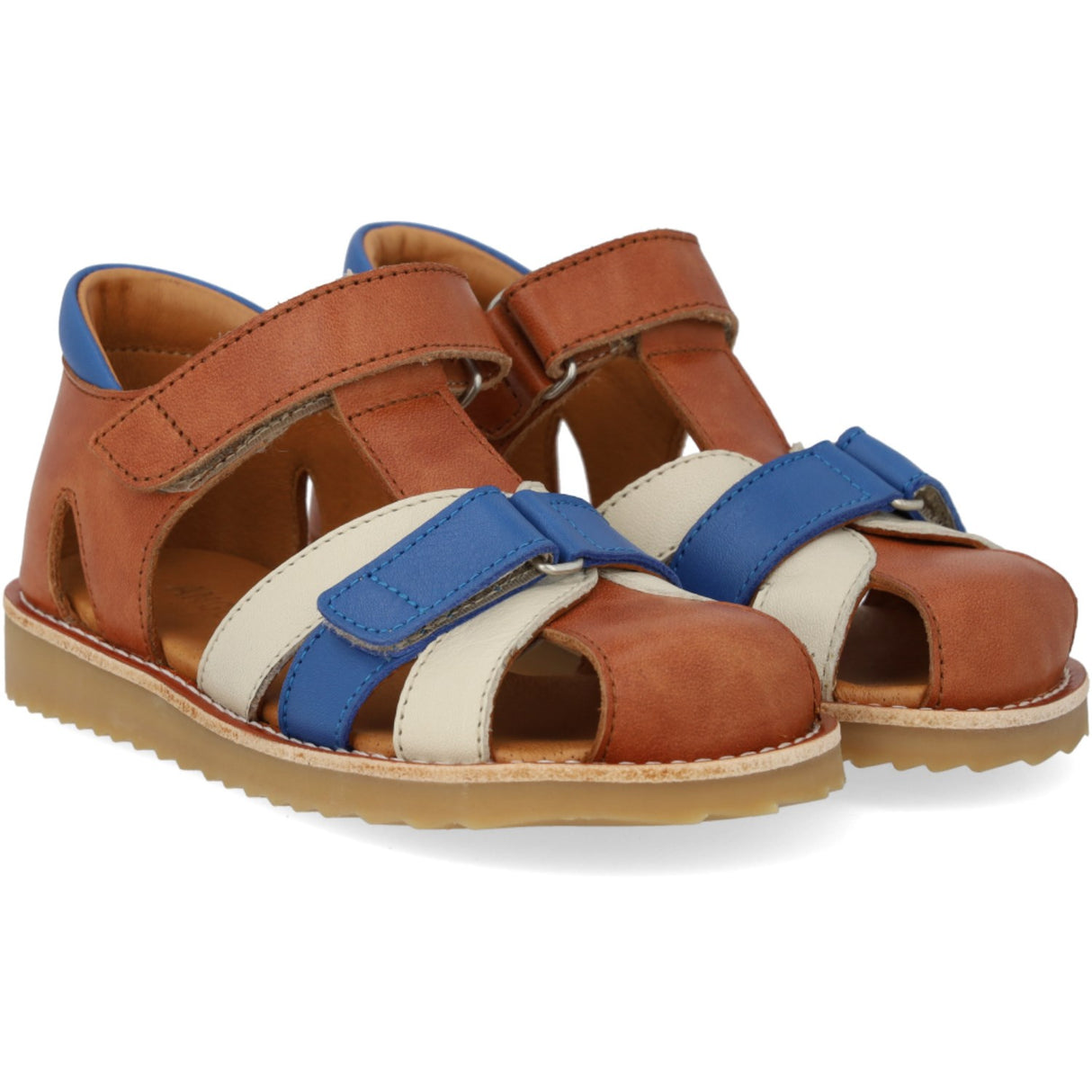 Angulus Colourblock Lædersandal