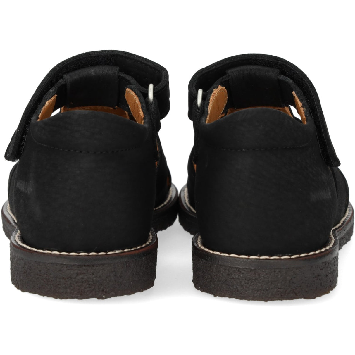 Angulus Klassisk Ruskindssandal Med Borrelås