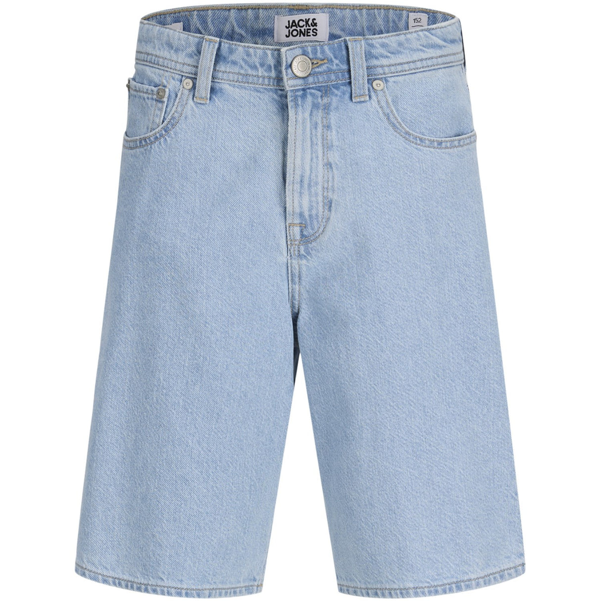 Jack & Jones Junior Blue Denim Jjialex Jjoriginal Shorts Sq 738 Sn Jnr