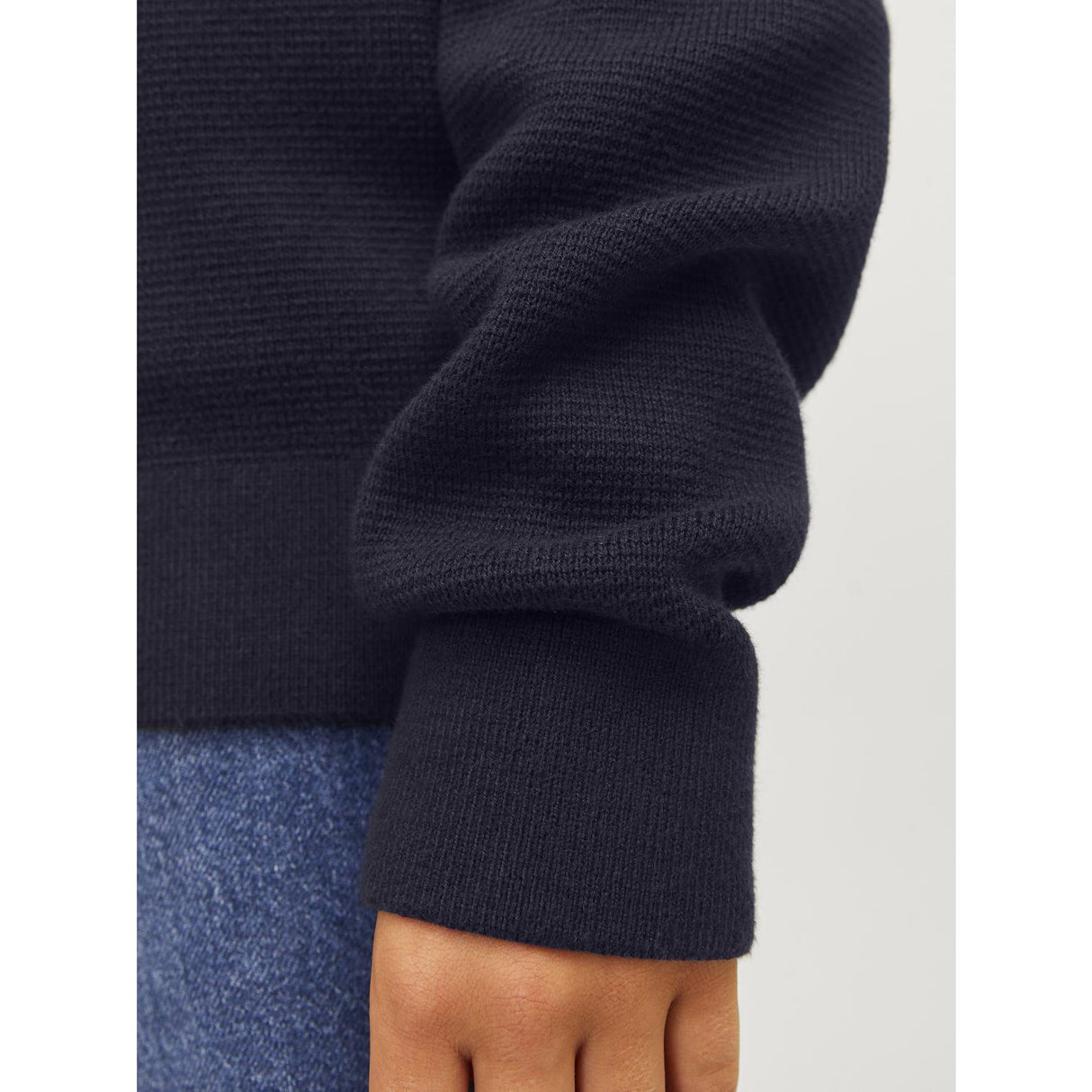Jack & Jones Junior Night Sky Jprblamilano Stitch Strikk Crew Neck Jnr