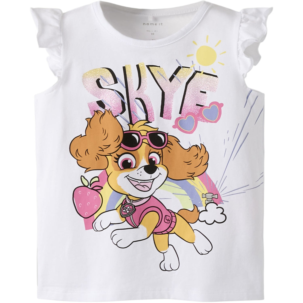 Name It Bright White Nmfmaria Paw Capsl Topp Box Cplg