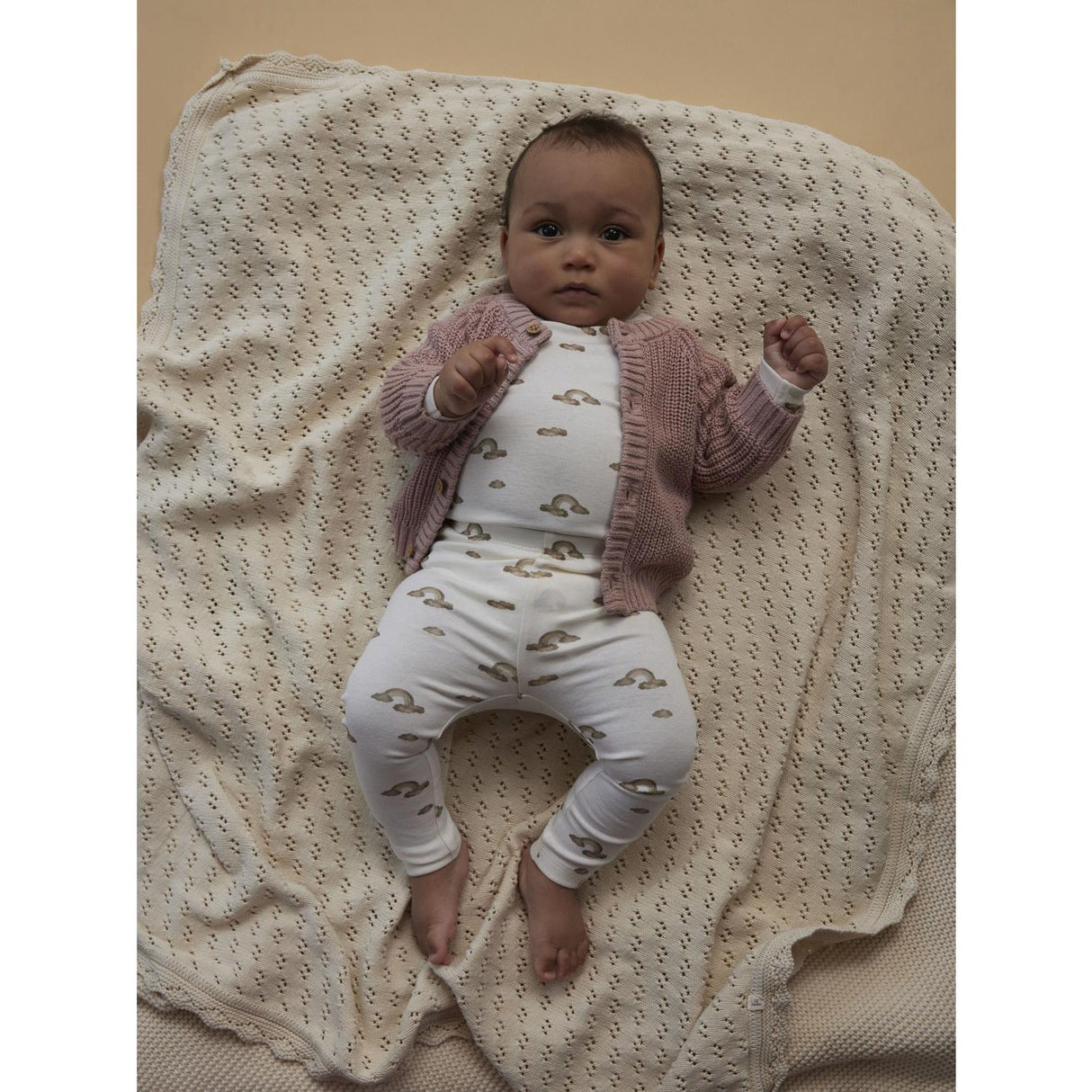 Lil'Atelier Coconut Milk Rainbow Nbnlayo Kim Slim Leggings Lil Noos