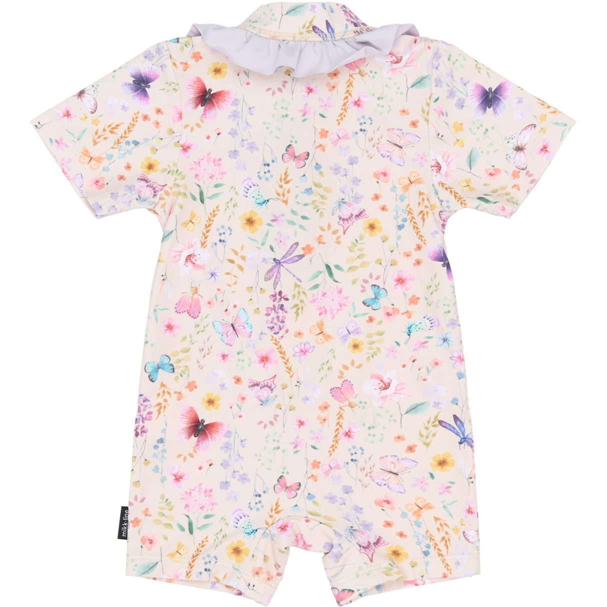 Mikk-Line Butterfly AOP Swim Drakt Uv Frill AOP