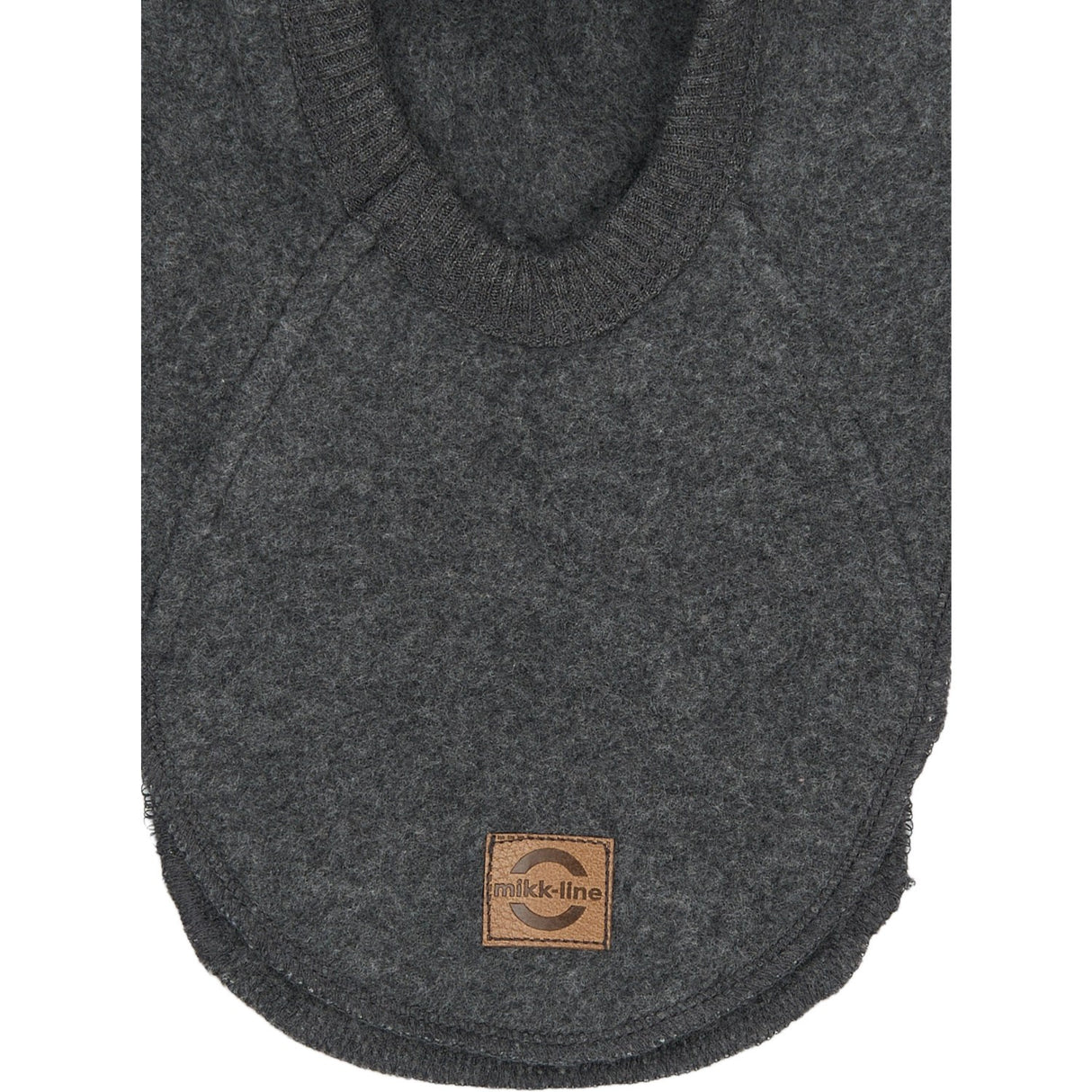 Mikk-Line Anthracite Melange Bomull Fleece Fullface Med Ears