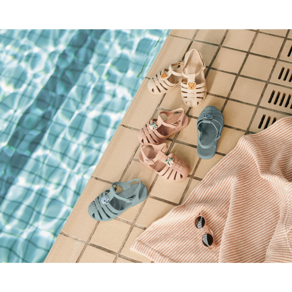 LIEWOOD Puffer / Peppermint Bre Sandaler Med Charms