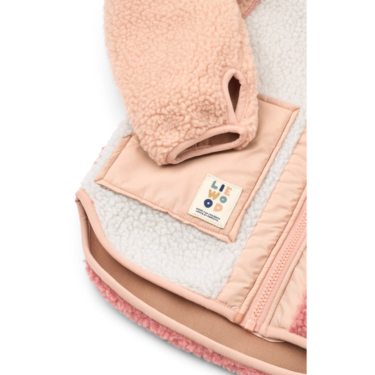 LIEWOOD Dusty Rose Multi Mix Noam Pile Jakke
