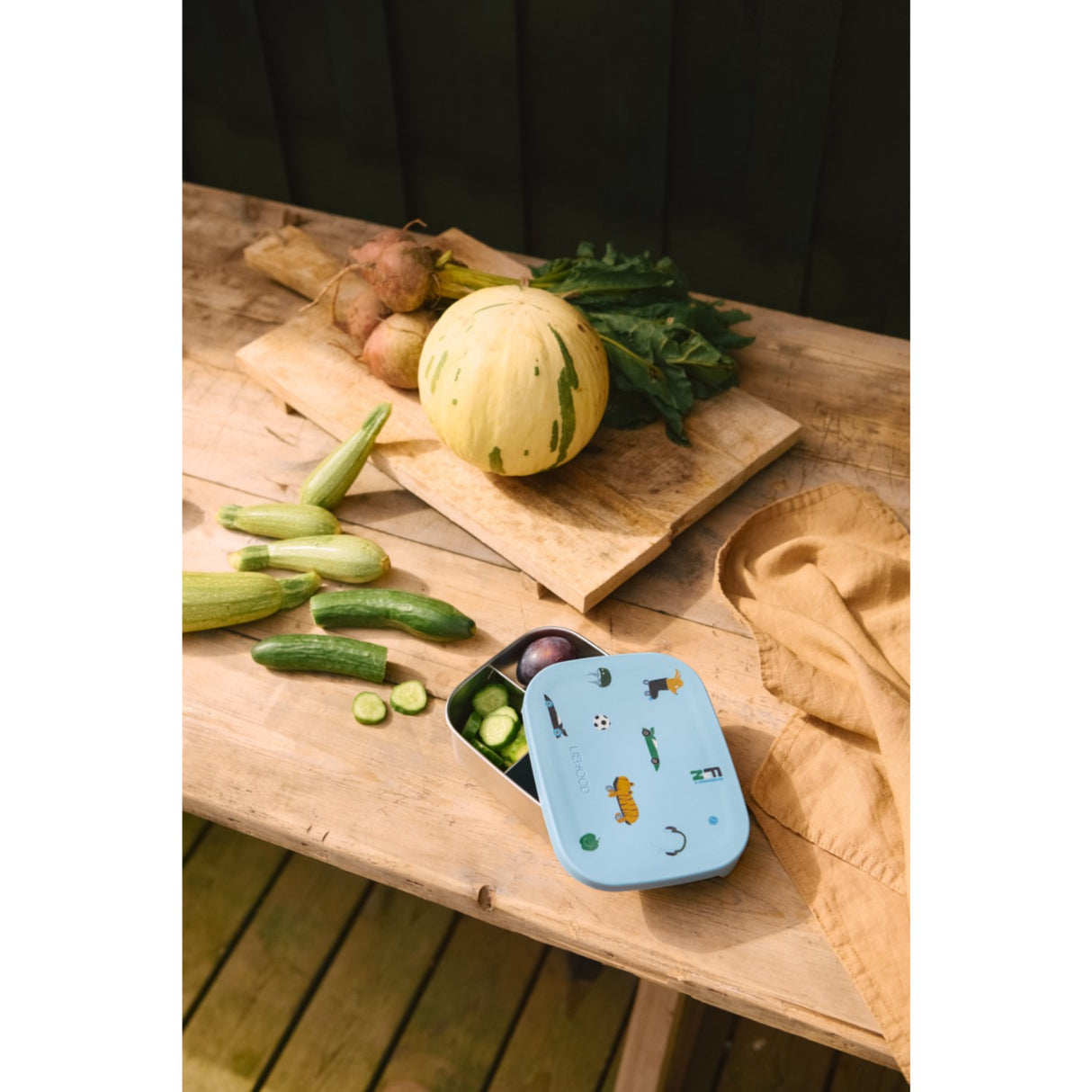 LIEWOOD Fun / Beach Blue Arthur Printed Lunchbox