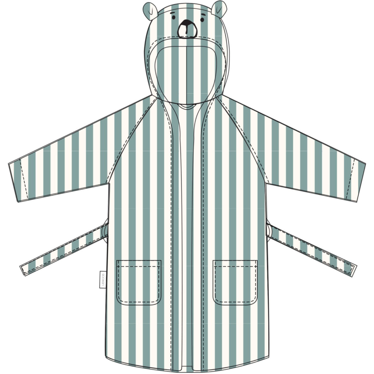 LIEWOOD Peppermint / Creme De La Creme Lily Badekåpe