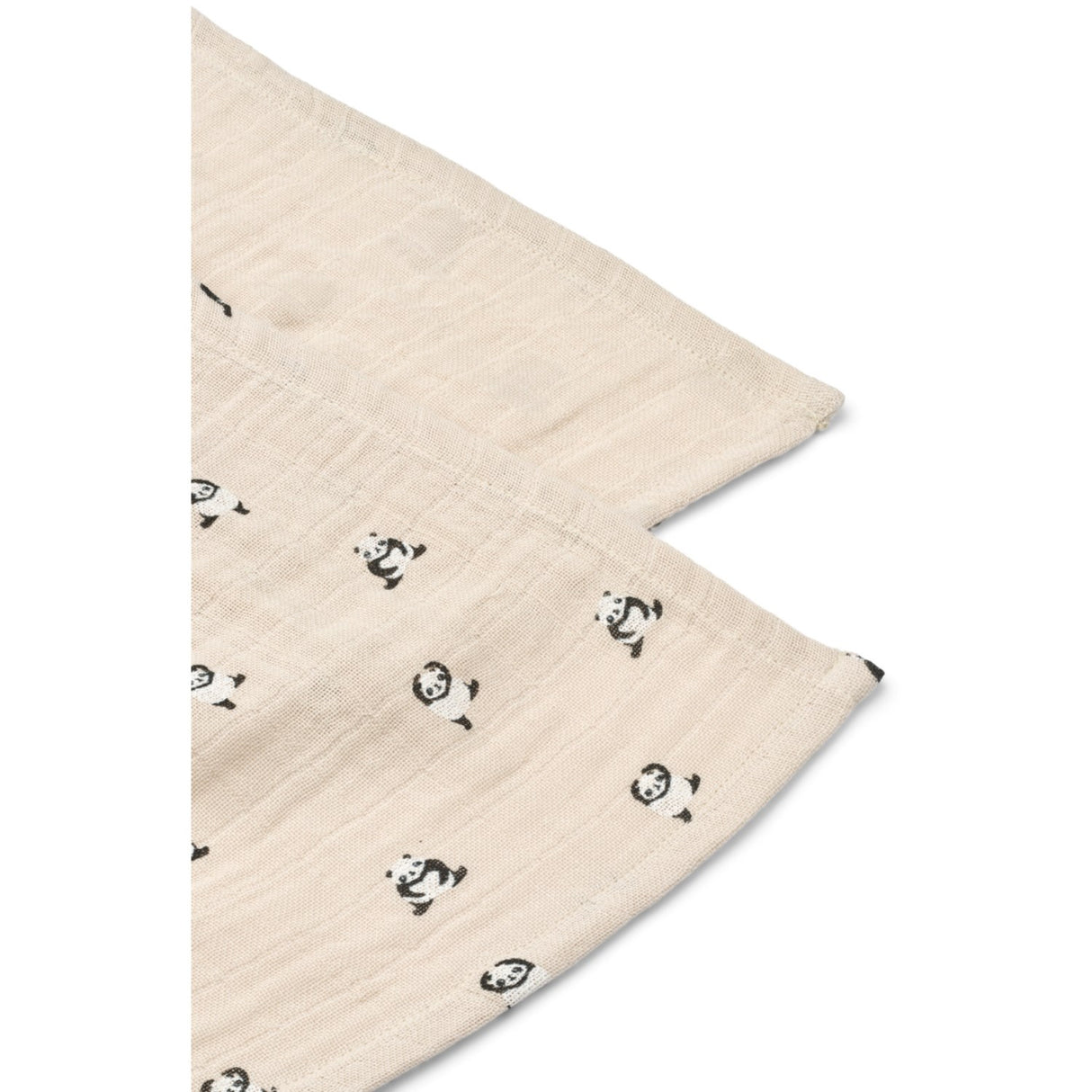 LIEWOOD Mini Panda / Sandy Mix Lewis Muslin Cloth 2-Pakning