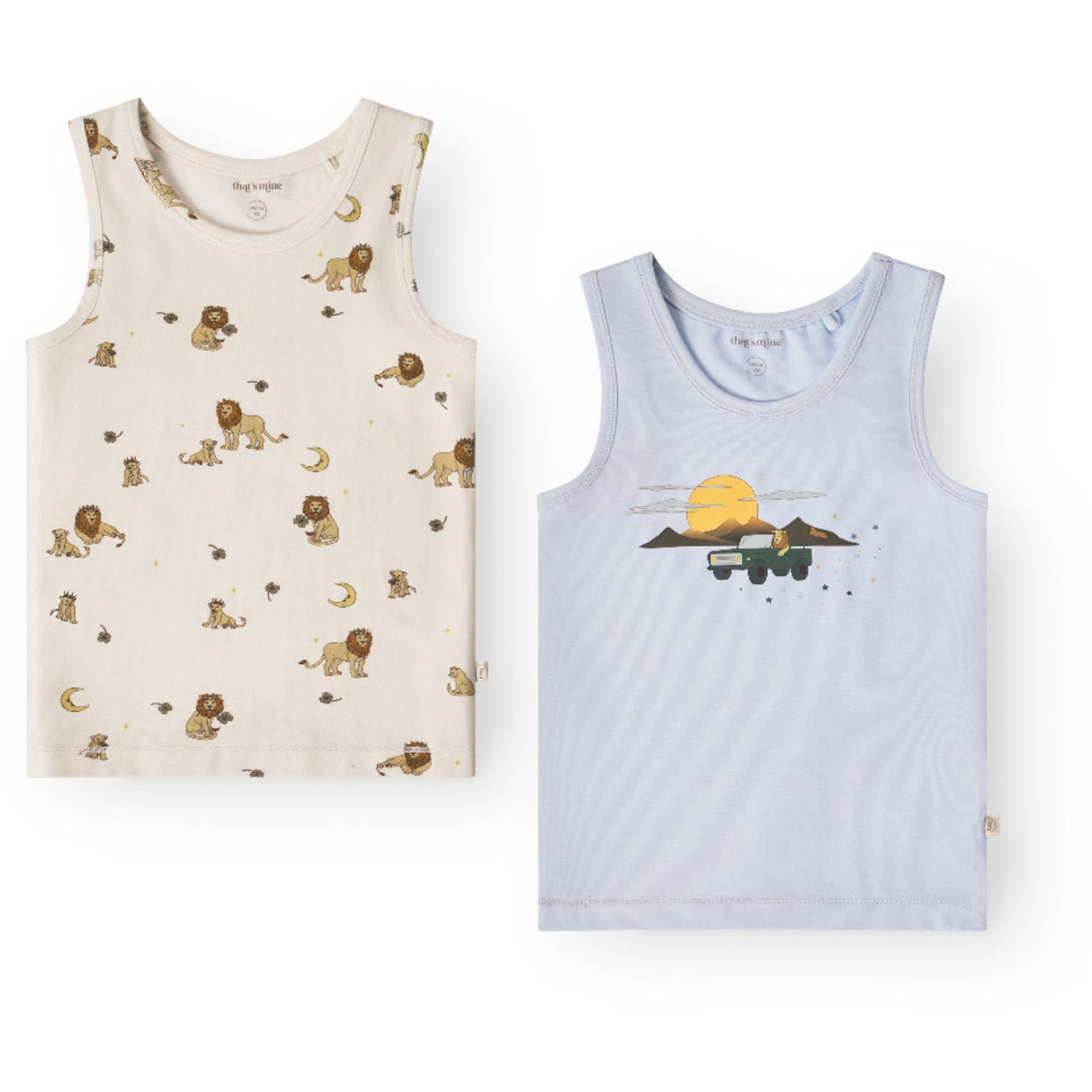 That's Mine Lion Emil Tanktop 2-Pakning