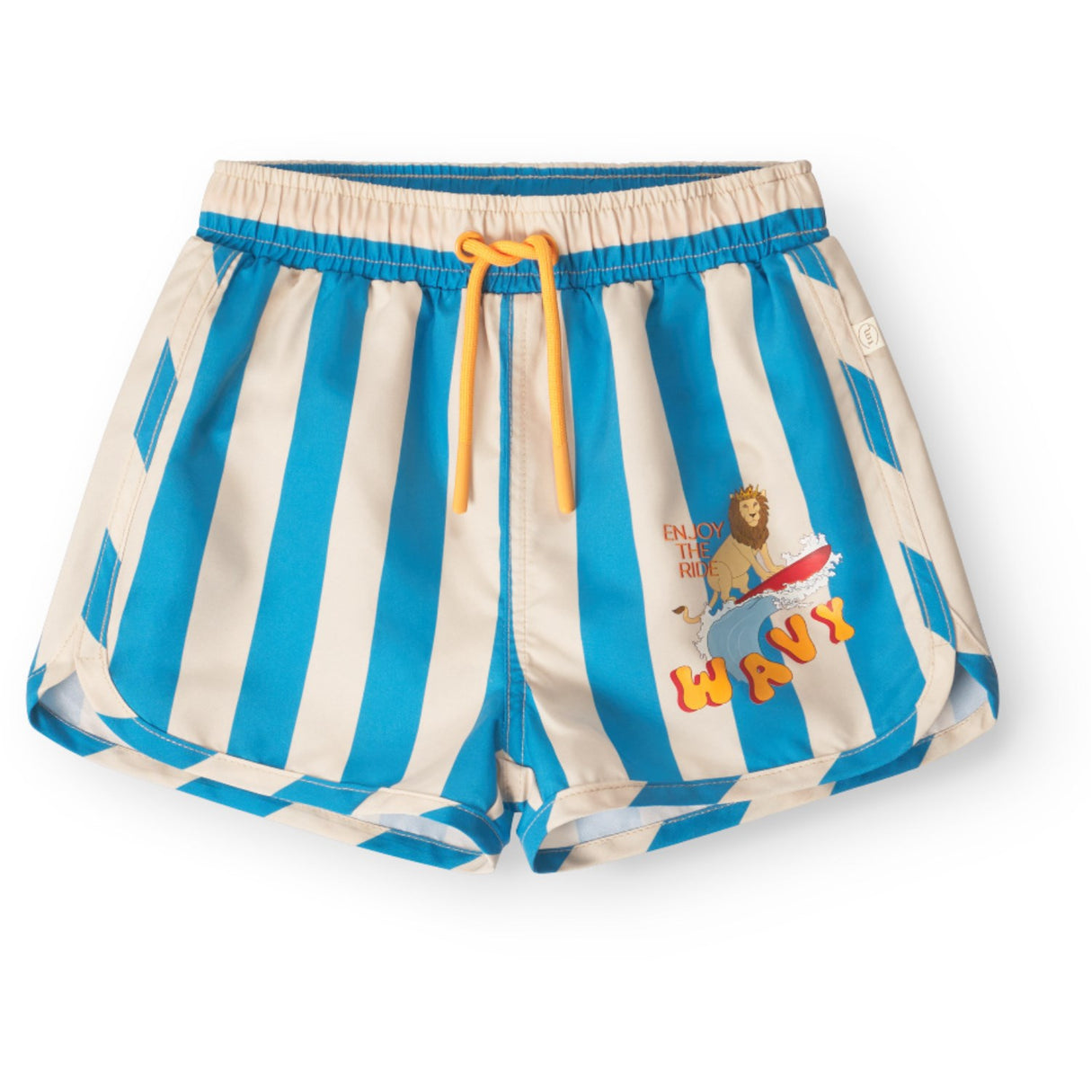 That's Mine Block Stripe Blue Lai Swim Shorts