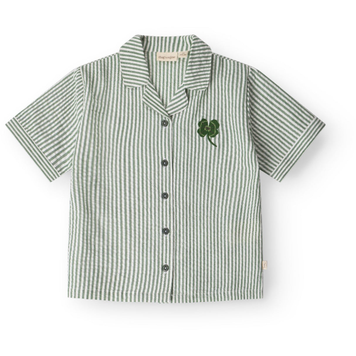 That's Mine Green Stripe Ino Skjorte