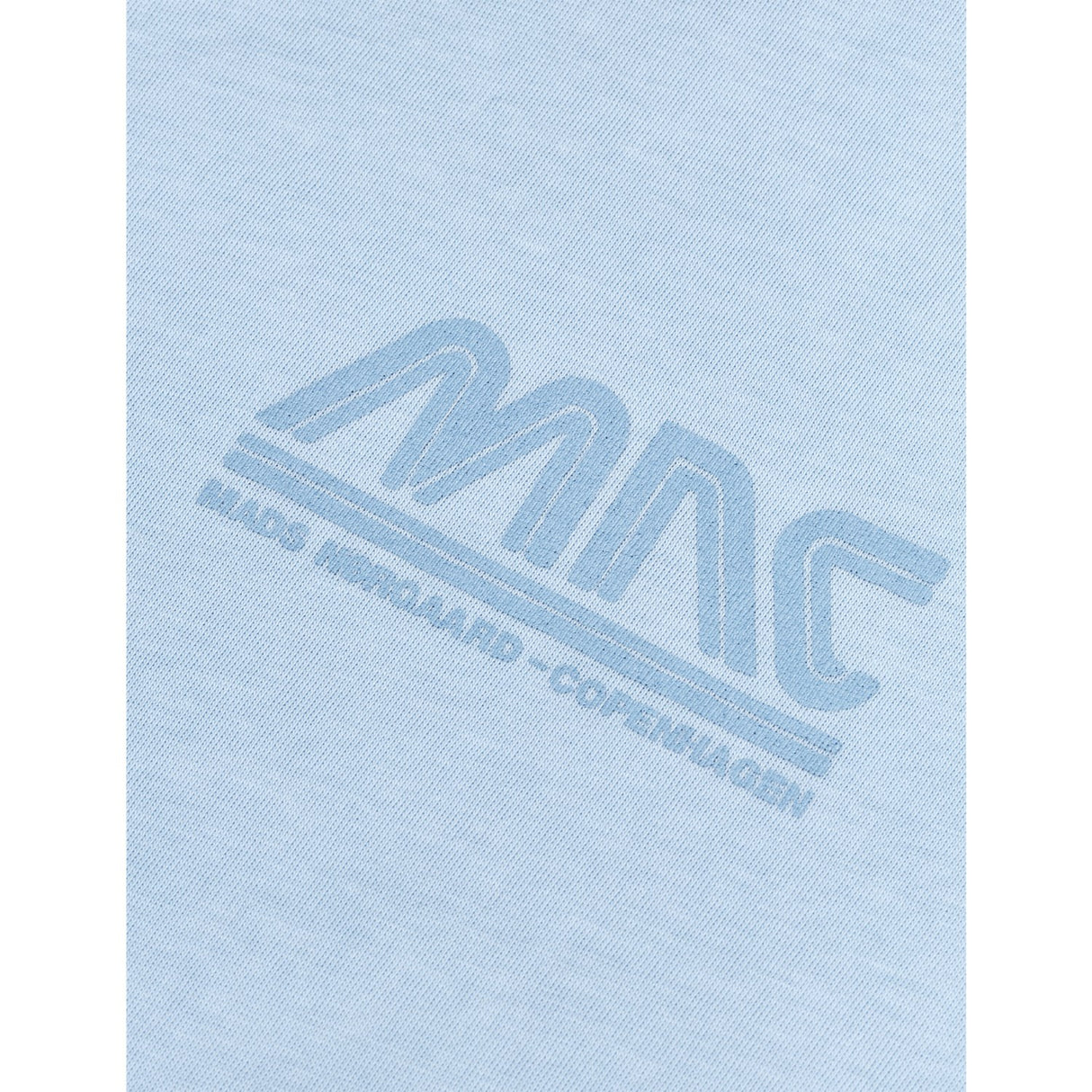 Mads Nørgaard Cashmere Blue Printed Tee Thorlino Logo Tee