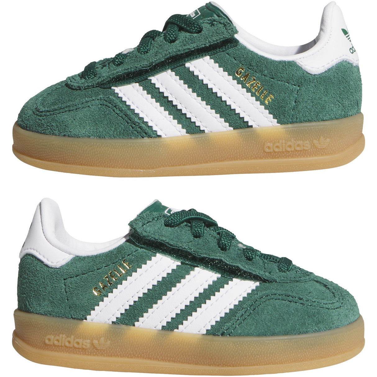 adidas Originals Collegiate Green/Ftwr White/Gum 2 Gazelle Indoor Cf El I Sneakers