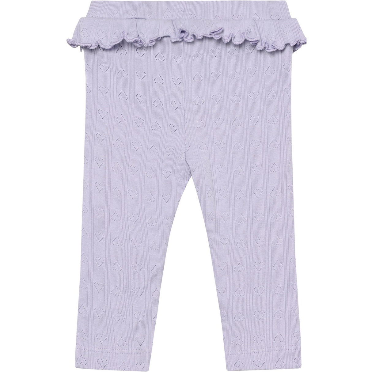 En Fant Purple Heather Leggings Pointelle