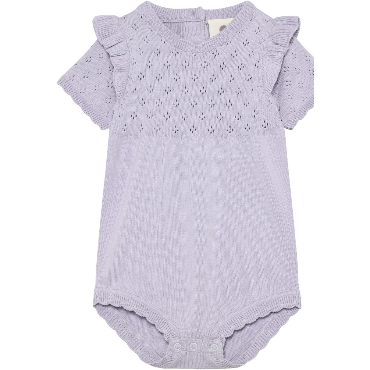 En Fant Purple Heather Romper Strikk