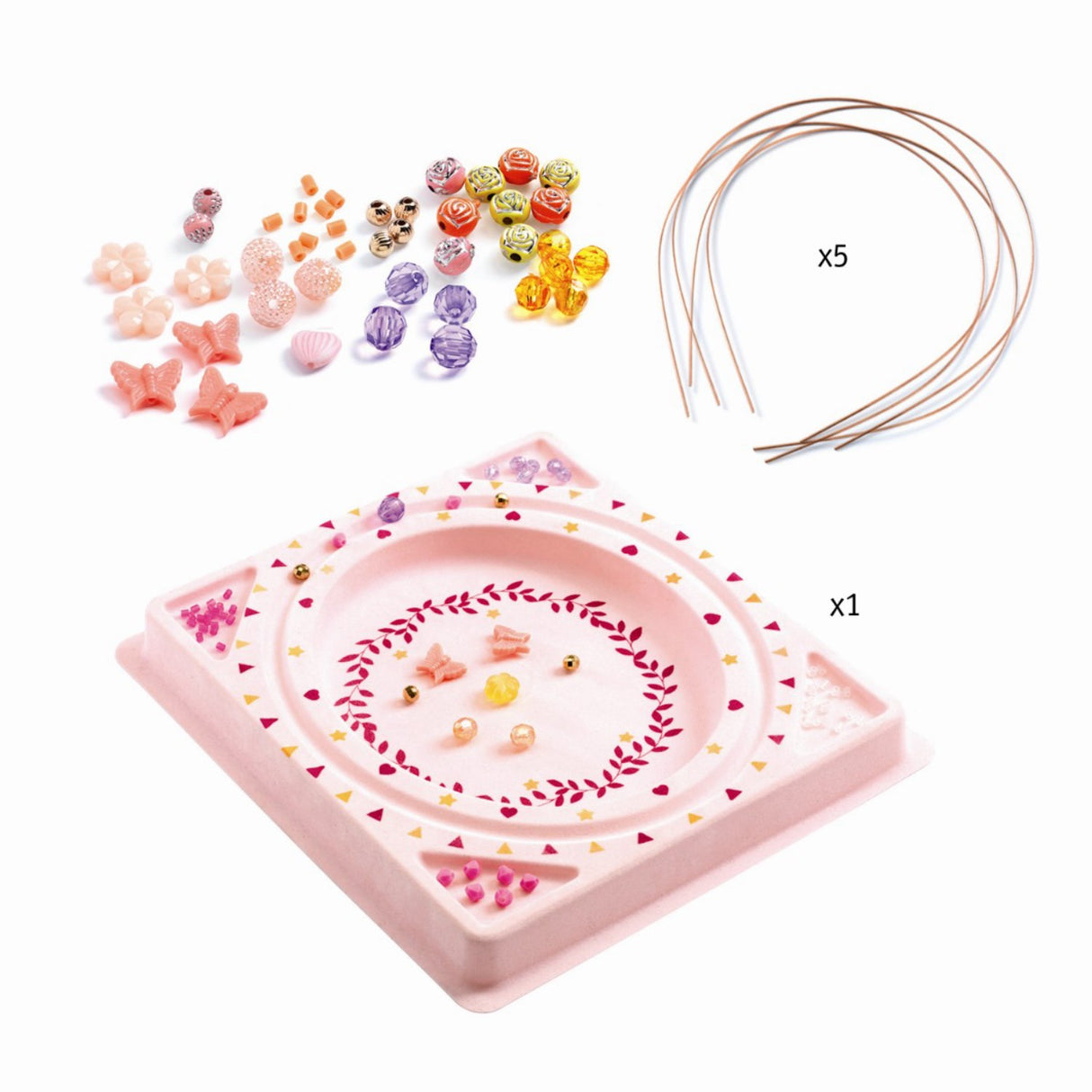 Djeco Creative Pearls - Vakre pannebånd