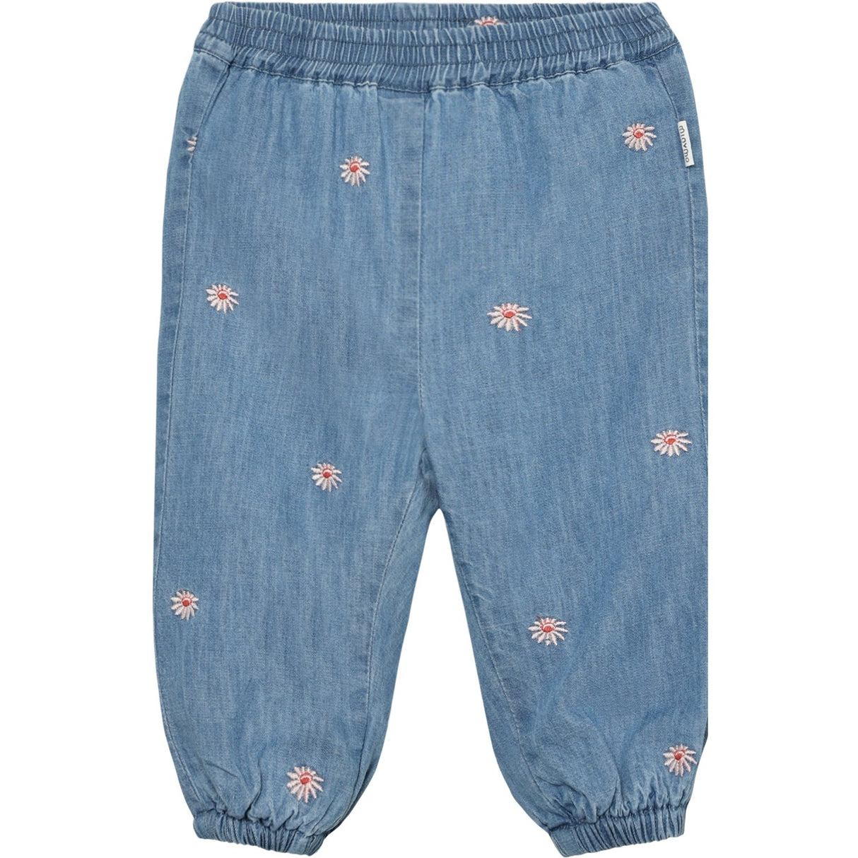 Minymo Faded Denim Bukser Emb. Chambray M/ Lining