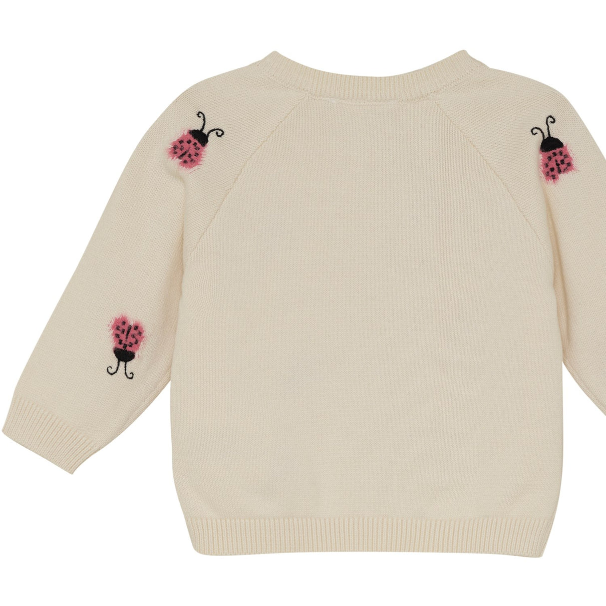 Minymo White Swan Cardigan Strikk