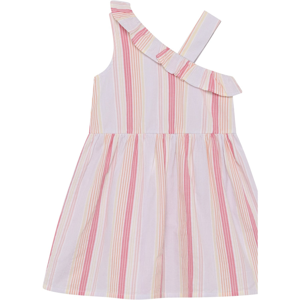 Minymo Bright White Kjole Ns Y/D Seersucker