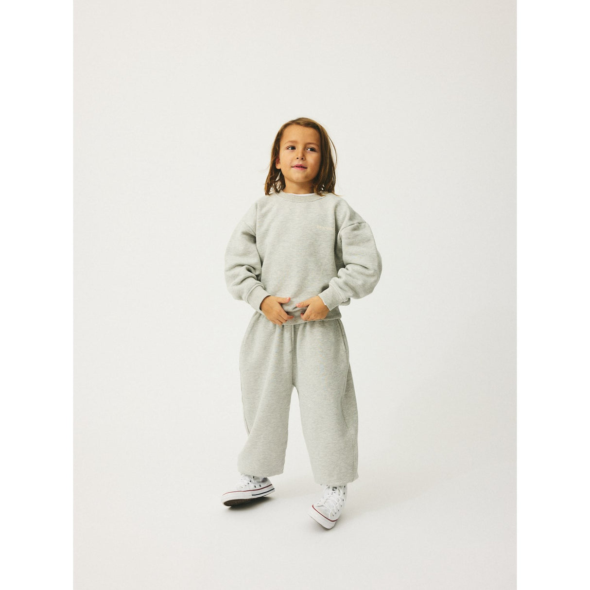 brunobruno nation Light Grey Melange Ella Bukser NB
