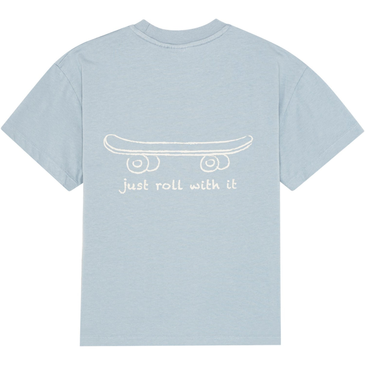 brunobruno nation Dusty Blue Skateboard Nanna T-Shirt